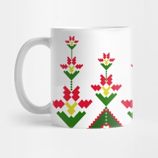 santa flowers Mug